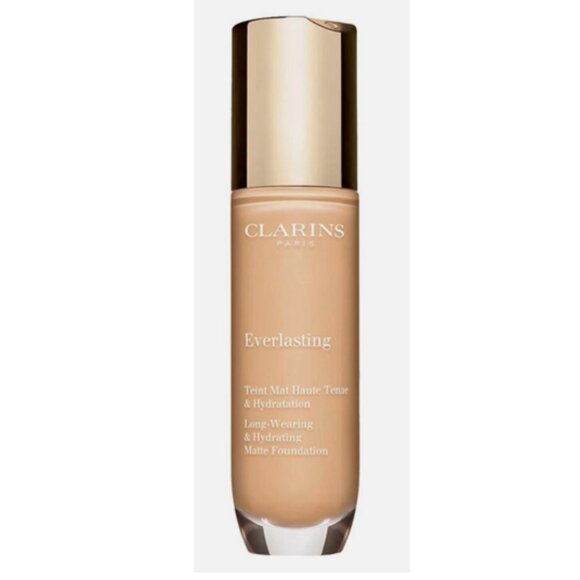 Clarins Everlasting Long Wearing Hydrating Matte*Foundation~114.5W Sepia 1oz NIB - Picture 2 of 9